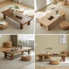 Japanese Floor Table, Vintage Tea Table Low Table,Rectangular Style Tatami Table, or Sitting on The Floor Accent Furniture (Colo 2