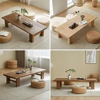 Japanese Floor Table, Vintage Tea Table Low Table,Rectangular Style Tatami Table, or Sitting on The Floor Accent Furniture (Colo 2