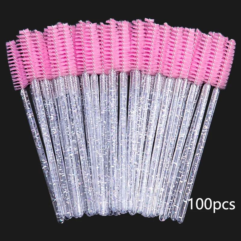 100pcs clear pink