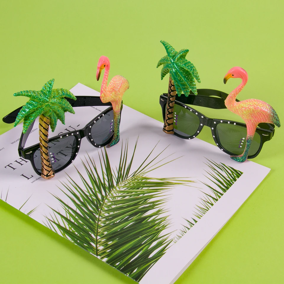 Lot De 9 Lunettes De Soleil Déguisement Hawaï - Accessoires De Fête Plage, Piscine - Pour Anniversaire, Enterrement Vie De Garçon