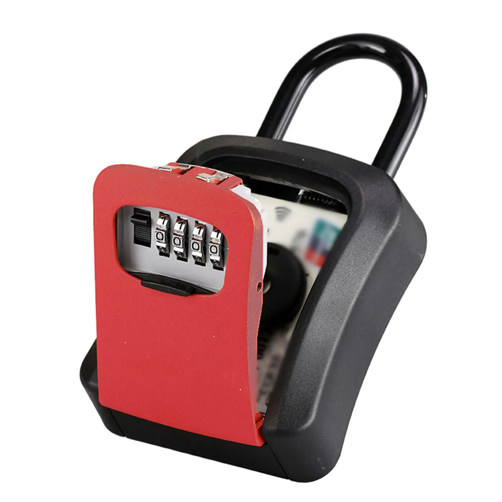 

Outdoor Password Key Box Extended Locking Hook Steel Wire Hanging Key Storage Waterproof Key 4 Digit Code Box Combination Boxs