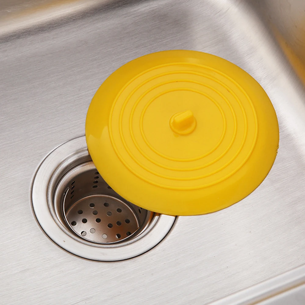 LargeSiliconeSinkStopperShowerFloorDrainStrainerHairCatcher