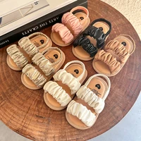 Baby Boys Girls Sandals Soft Sole Summer Infant Wedding Dress Flat Shoes Beach Sandal Newborn Crib Shoes First Walkers 3