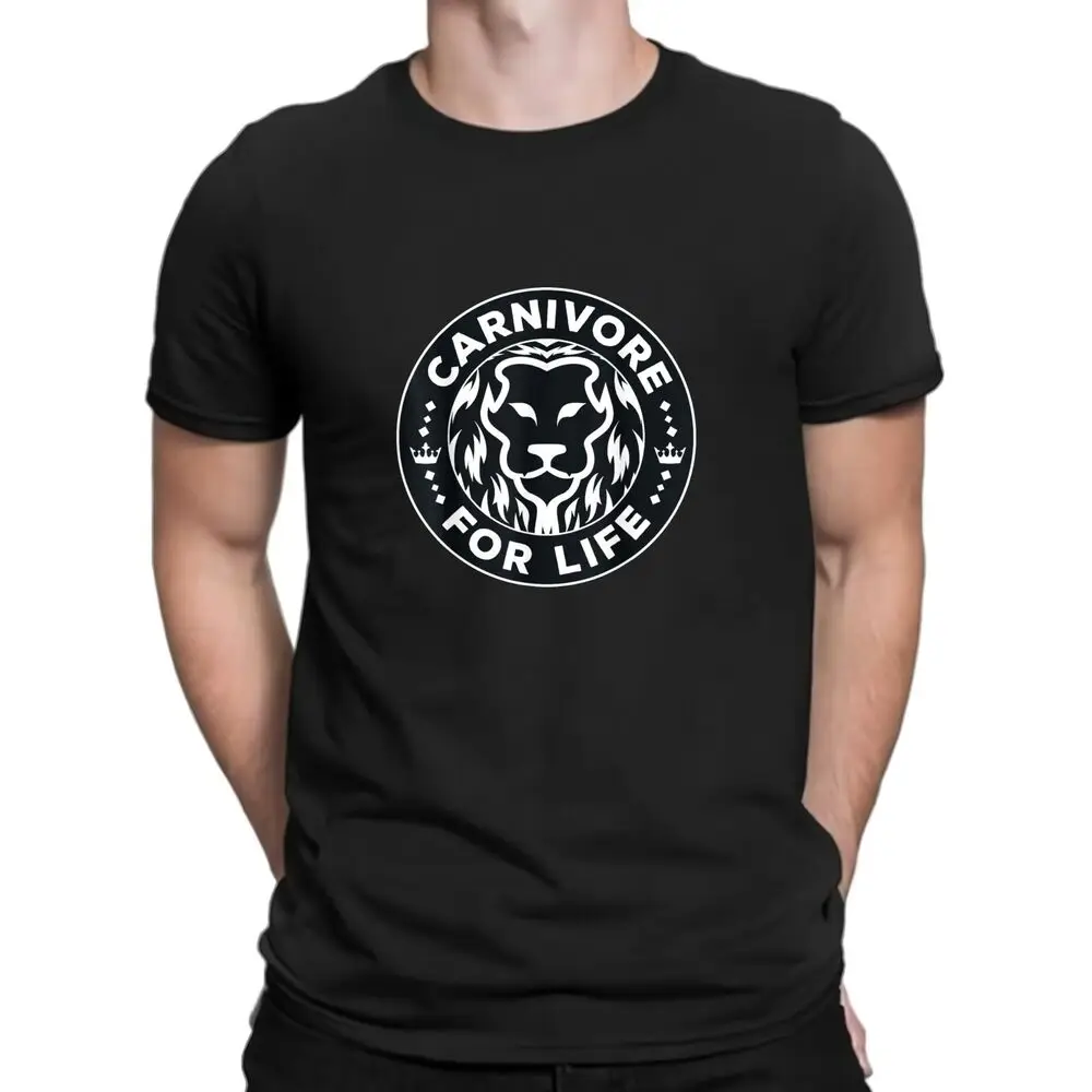 

Carnivore Diet for Life Lion Carnivores Meat Ketogenic T-Shirt for Men Clothing Women Tees Unisex Summer Short Sleeve