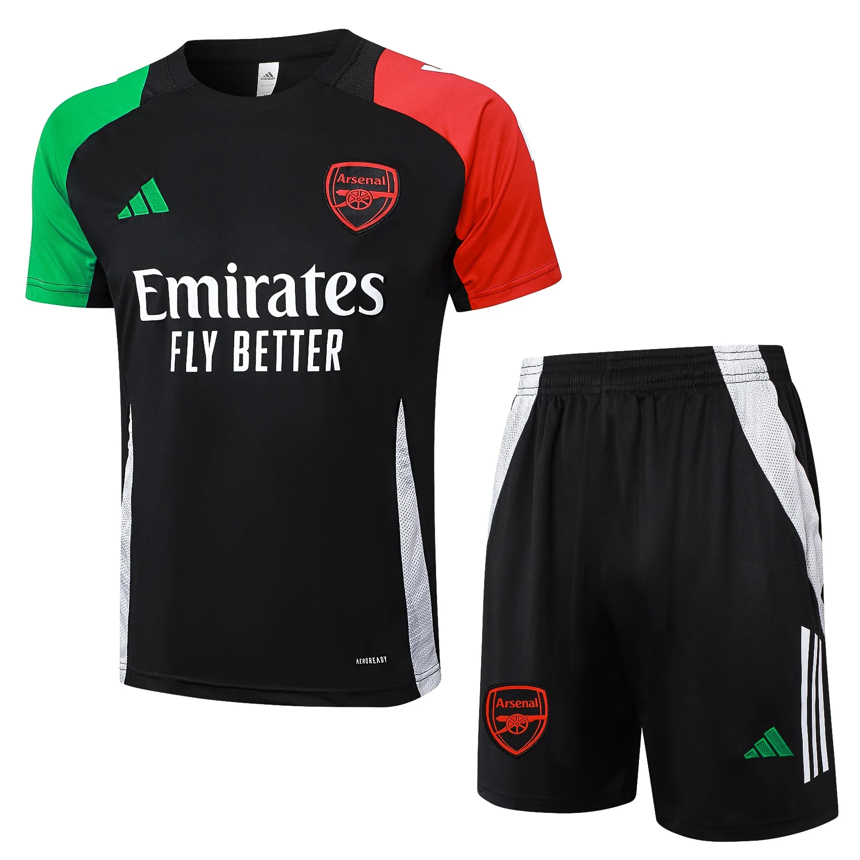 Adidas Soccer Jerseys Men Short-sleeved and Above-the-knee Shorts High-Quality Trendy Comfortable Training Suit Black