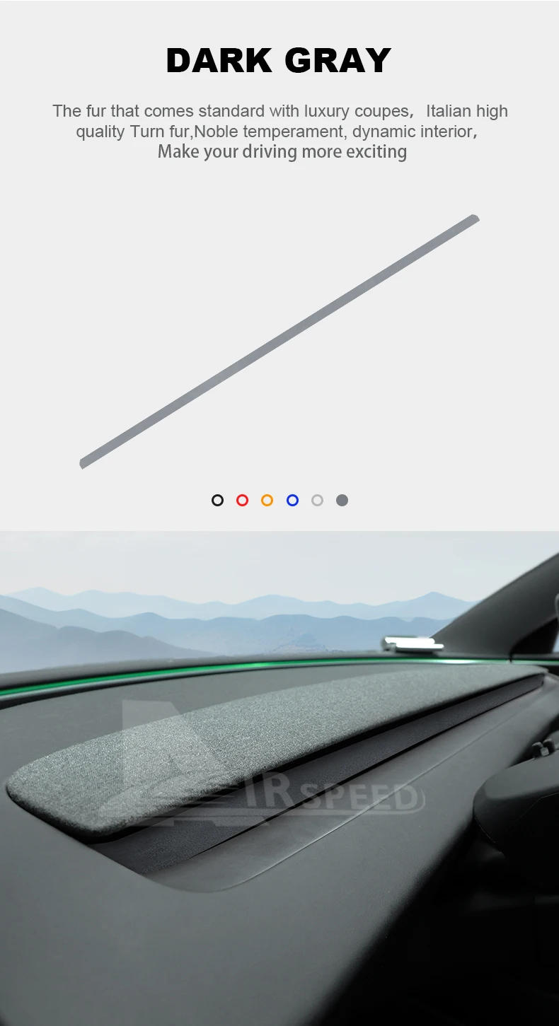 Italienischer Top-Wildleder-Armaturenbrett-Entlüftungsauslass-Rahmen-Zieraufkleber für Tesla Model 3, Highland 2024, Modell Y Juniper 2025, Zubehör – Detail 13