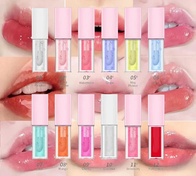 10 Piece Clear Lip Gloss Private Label Cosmetics Colorful Tube Lipgloss  Pigment Nutritious Moisturizer Lip Oil Wholesale Bulk - AliExpress