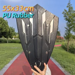 Superhero Gauntlet Golden Gloves with LED Light - Action Figure Cosplay Props and Halloween Gift (Black shield 54cm)