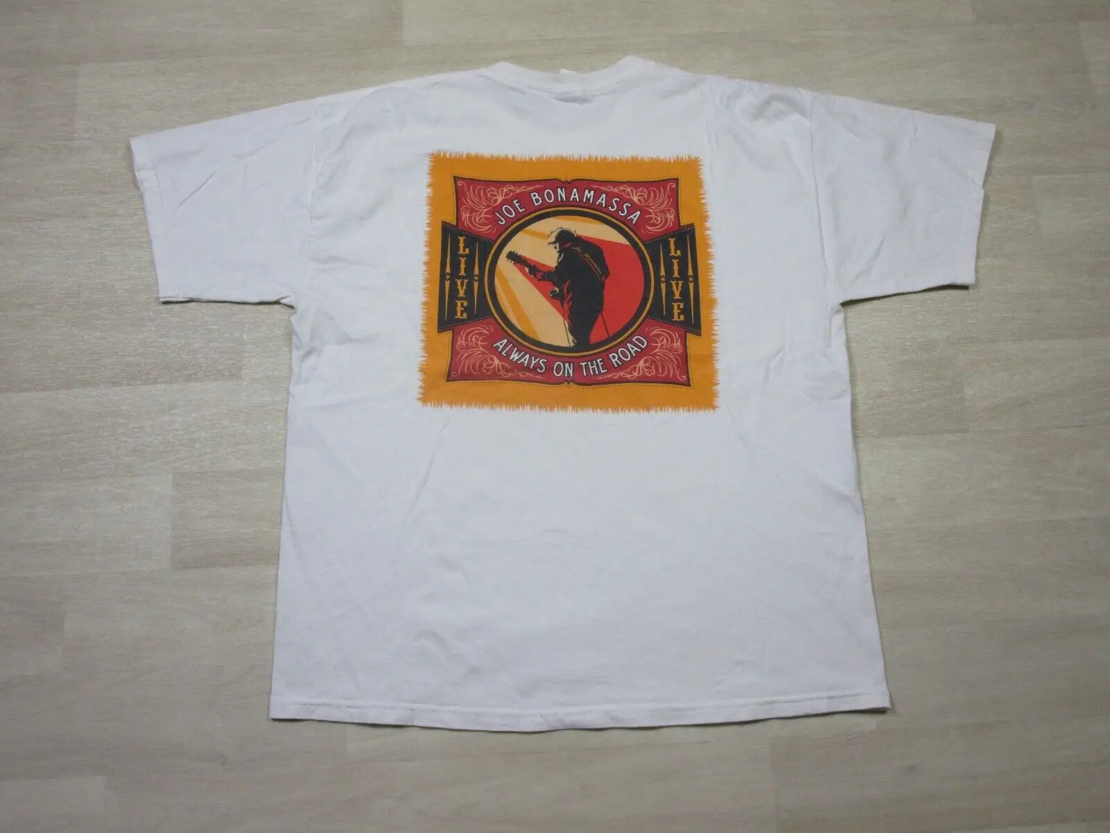 Maglietta Da Uomo Joe Bonamassa Live In Concert (Xl) Double Sided Sempre In Strada