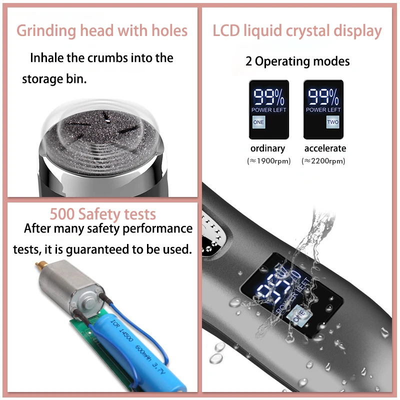 Electric Pedicure Tools Foot Care File Leg Heels Remove Hard Cracked Dead Skin Callus Remover Feet Foot Files Clean Care Machine
