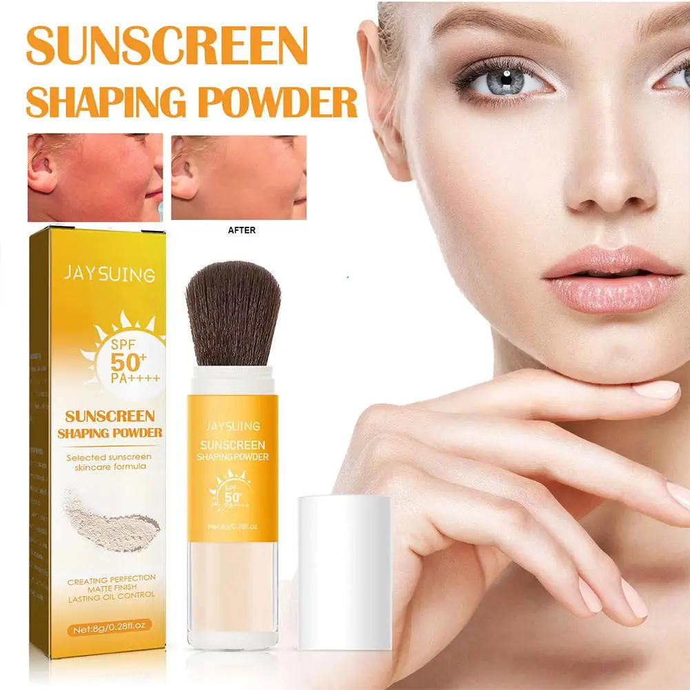 Setting Powder JAYSUING Finishing Powder Makeup Oil Control Waterproof Long Lasting Matte Pa4+ Spf50 For Face Sun Protection 8g