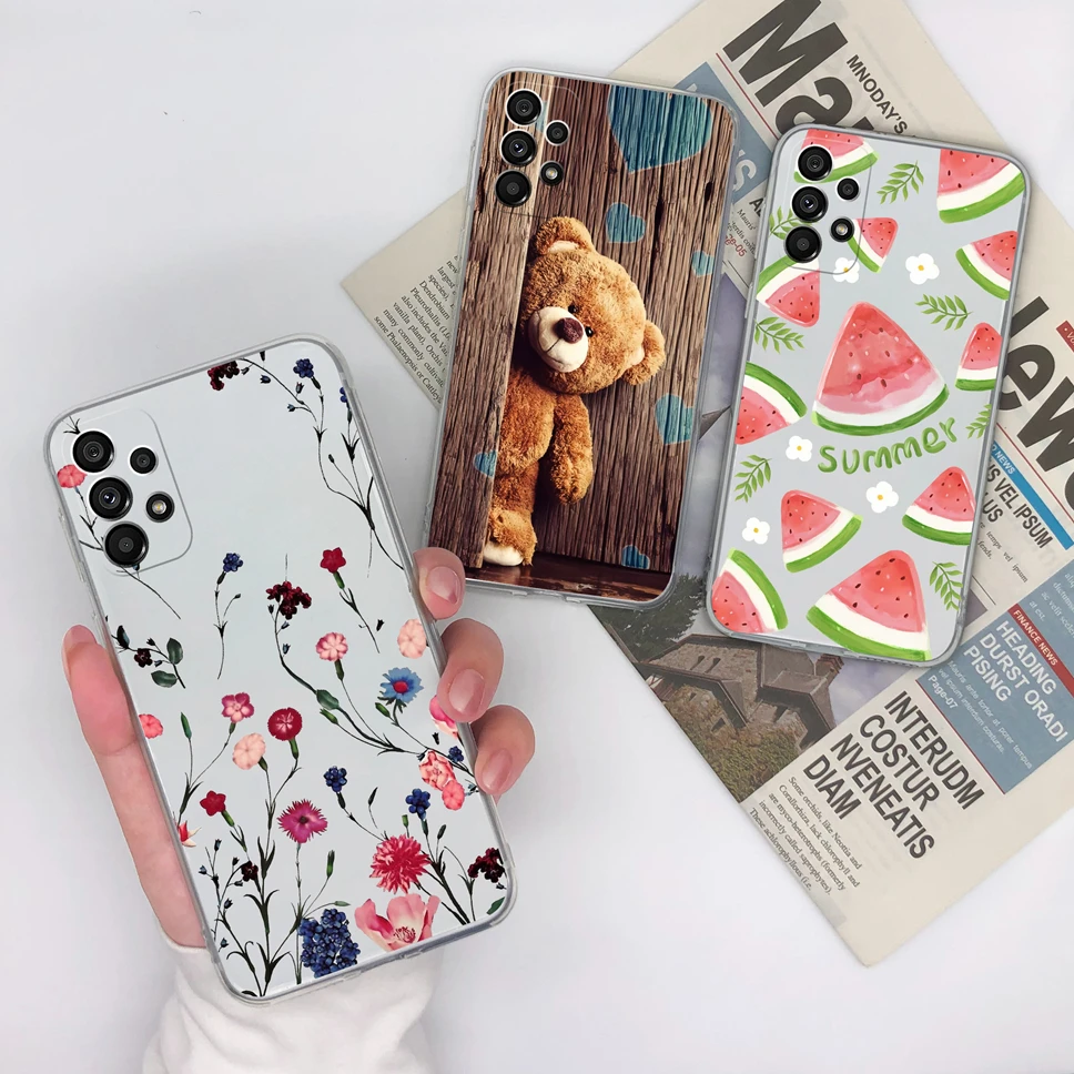 Clear Pretty Flower Soft Silicone Phone Case Cover
