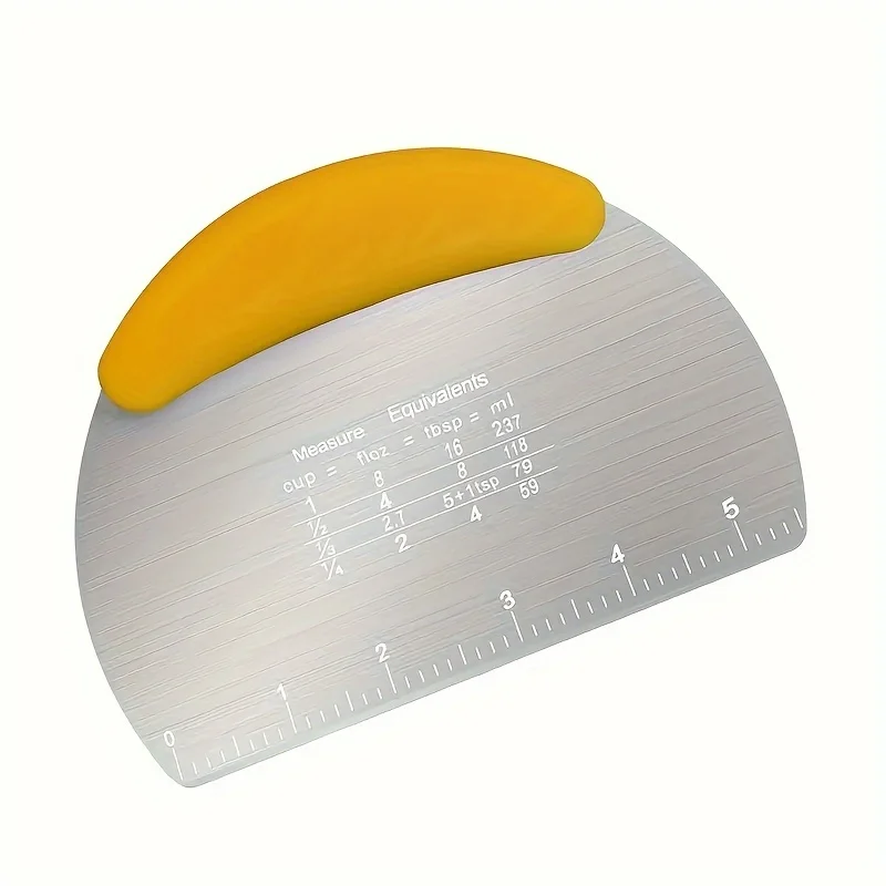 Stainless Steel Dough Scraper Dough Cutter Pastry Chopper Baking Tool Kitchen Small Tool Kitchen Accessories 1 Piece
