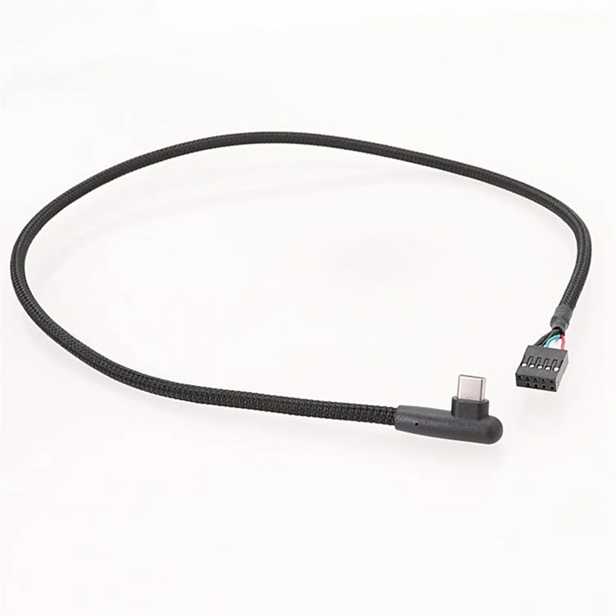 Hot sale 2Pcs USB 9Pin to Type C Cable for Computer Motherboard Anti Shielding Mesh Line Enhances Stability and Speed 60CM