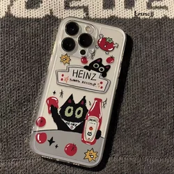 Lmmcjj INS Korean Cat Kitten Silicone Phone Case Cover for iPhone 12 Pro (Style 1)