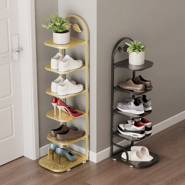 2-9 Tiers Simple Shoes Rack Multi-layer Home Office Dormitory Diy Shoe  Cabinet Easy Assemble Cute Narrow Vertical Shoe Shelf - AliExpress