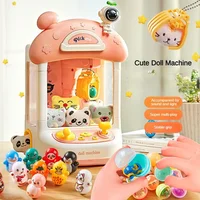 Automatic Mini Claw Machine for Children Christmas Gifts Kids Toys Arcade Crane Doll Machines with Sound Light New Year Birthday 1
