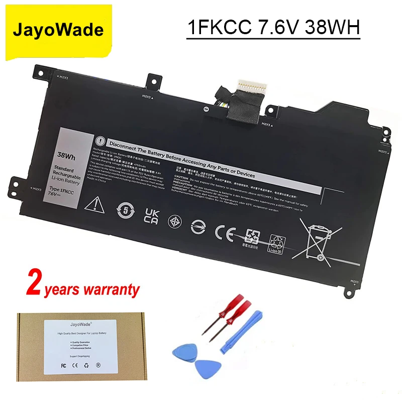 

Аккумулятор JayoWade 1fkcc для ноутбука Dell Latitude 7200 2-в-1 7210 2 в 1, ноутбук 09NTKM 9NTKM 0D9J00 0KWWW4 KWWW4 38WH