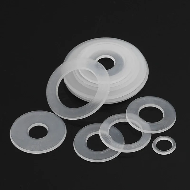 thumbnail image 2 of ID 2mm~12mm OD 4mm~20mm Thickness 0.2/0.5/1mm White PTFE Flat Washer Sealing Gasket High Temperature Resistance Spacer - 13 2 of 11