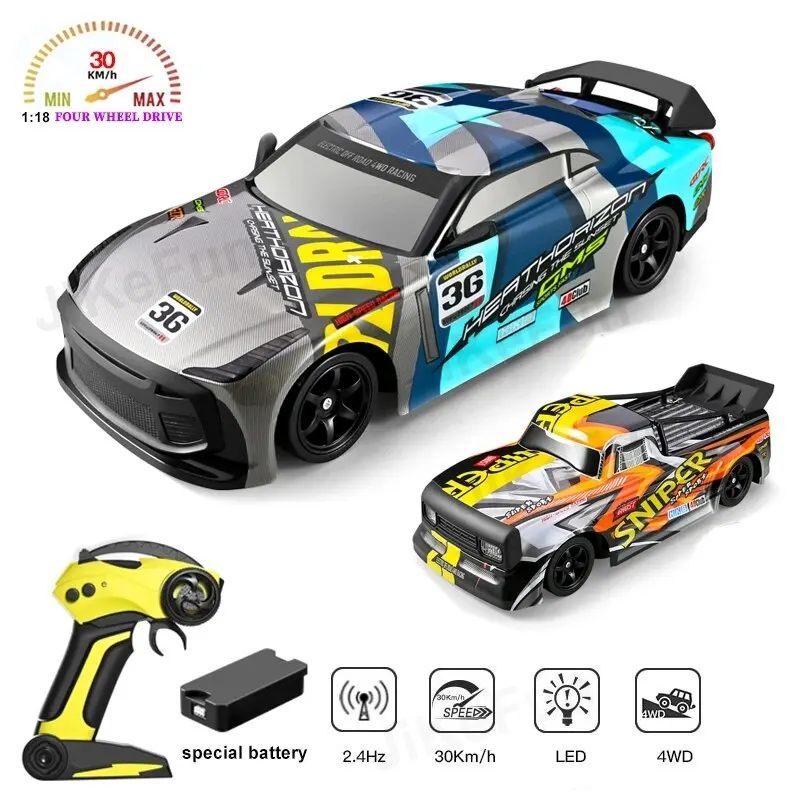 Coche 4WD RC 30 KM/H de alta velocidad Off-Road Drift 2,4G de