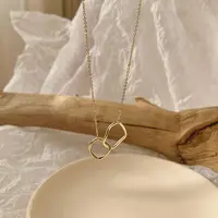 Collier Ras du Cou Géométrique Exquis pour Femme, Deux Colliers de Forme Ronde, Cadeau d'Anniversaire, Bijoux Fantaisie, Femme 5