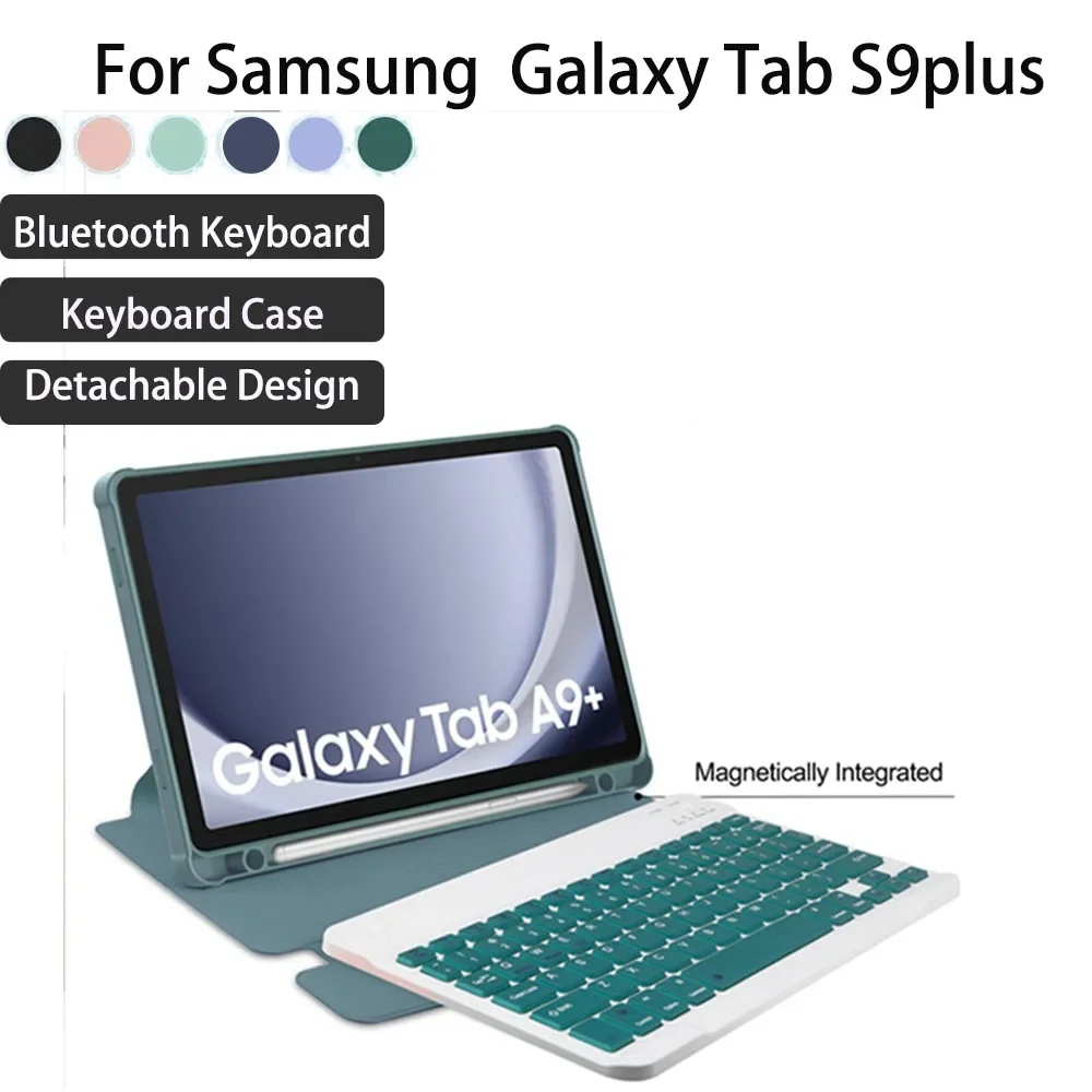

Wireless Keyboard leather Case For Samsung Galaxy Tab S9 FE 11 inch Bluetooth portable split Keyboard Stand Magnetic Funda