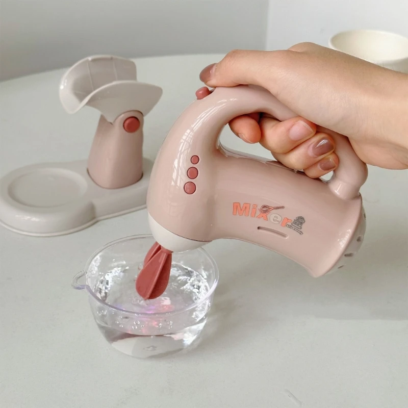 Electric Kitchen Appliance Toy for Girls with Sound & Light Simulation Coffee Maker/Toaster Kitchen Toy Motor Skill Toy 4
