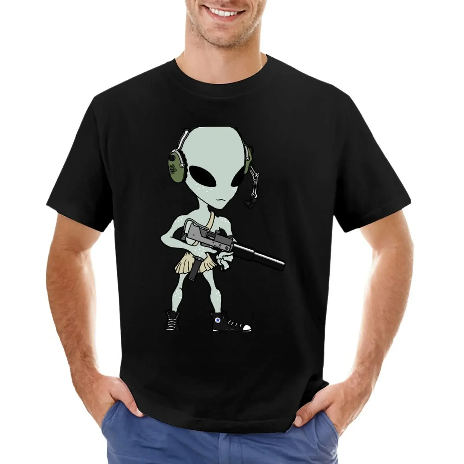 

Extra Terrestrial Firepower T-Shirt anime funnys aesthetic clothes men clothes