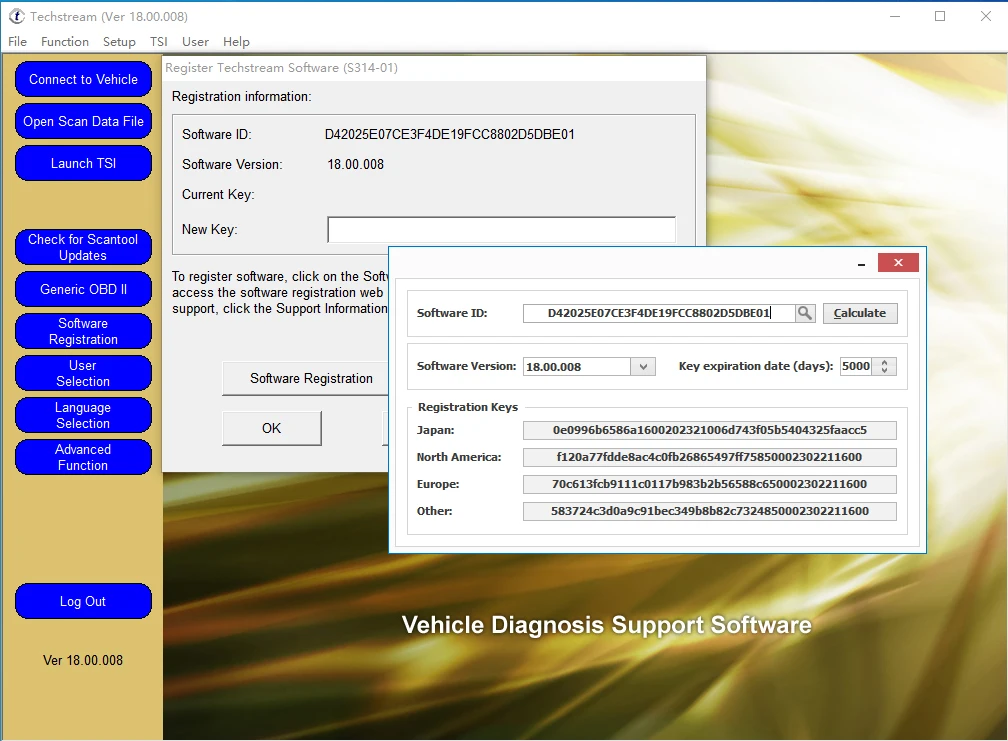 Car Repair Software V18.00.008 Active Code Work With MINI VCI ForToyota OTC Auto Scanner TIS Techstream 18.00.008 For MINI-VCI J2534 OBD2 Interface