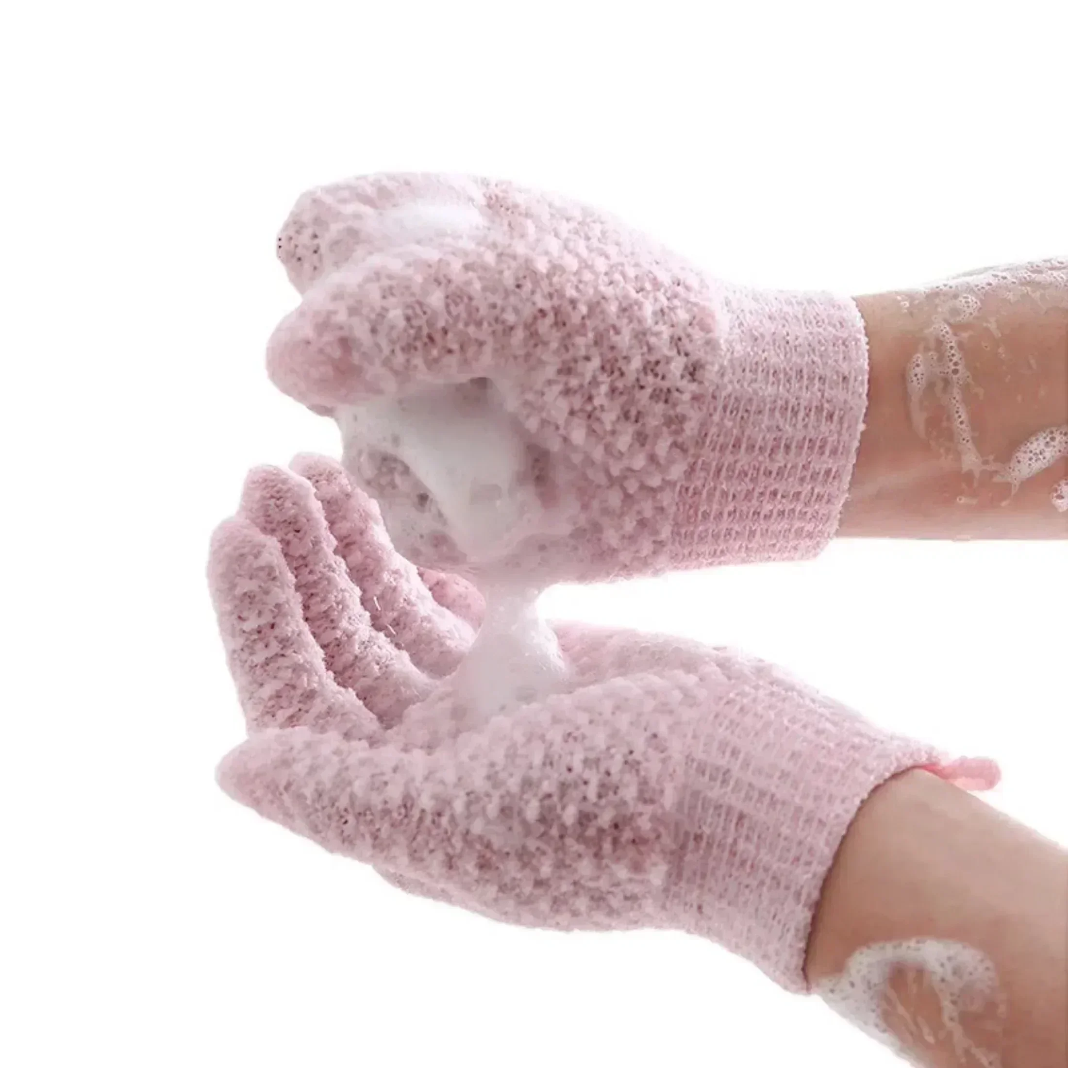 Exfoliating Shower Gloves 1Pcs Cleaning Bath Glove Shower Scrub Body Massage SPA Foam Rubbing Mud Peeling