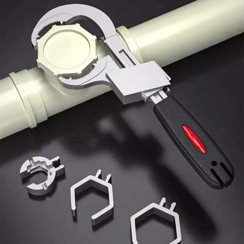 

Double-ended Wrench Adjustable Multifunctional Bath Wrench Aluminium Alloy Open End Spanner Bathroom Repair Hand Tools Dropshipi
