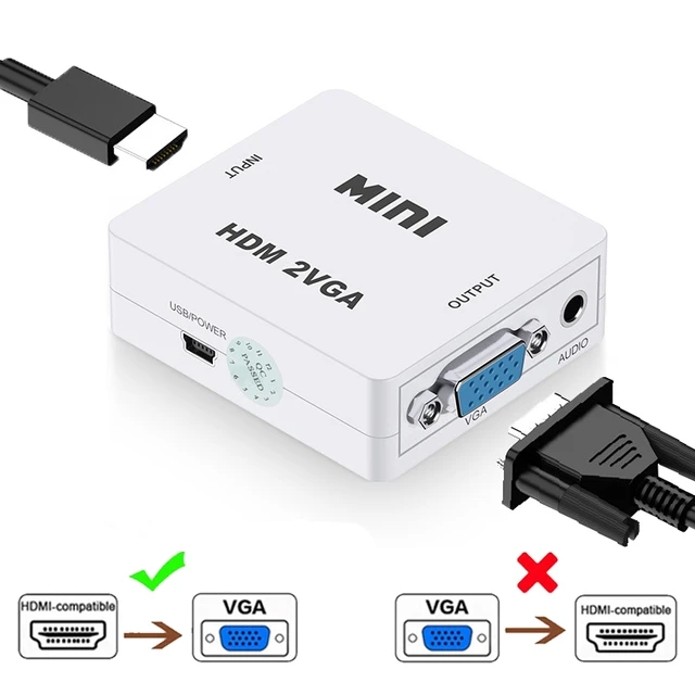 Mini VGA a HDMI Converter - TG Computer - Computadoras, Laptops,  Impresoras, Televisores Smart TV