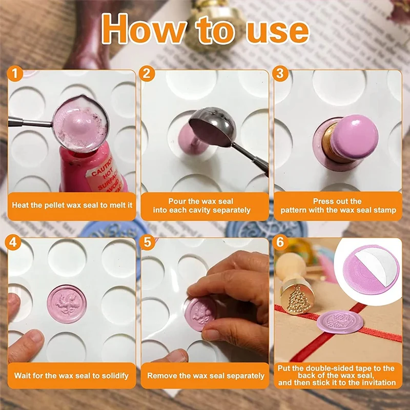 Silicone Ink Stamp Pad for Wax Seal