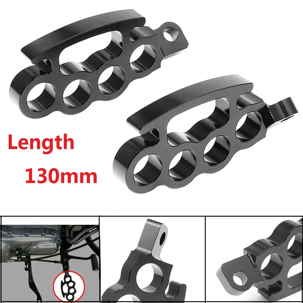 

130mm Motorcycle Flying Knuckle Footrests Control Footpegs Foot Pegs Custom Pedal For Harley Sportster XL Dyna Softail V-Rod NEW
