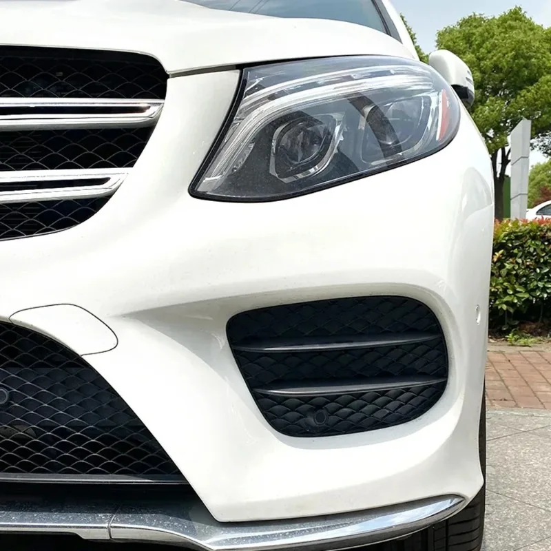 메르세데스-벤츠 GLE 클래스 W166 X166 C292 쿠페 AMG 2015-18용 프론트 범퍼 사이드 에어 인테이크 벤트 프레임 안개등 커버 그릴