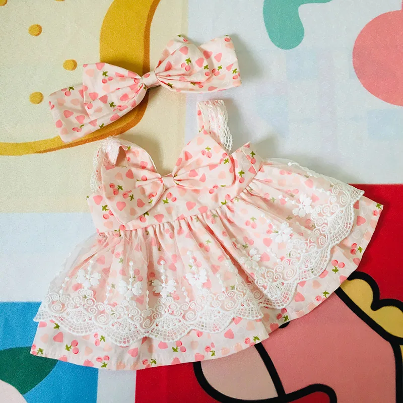 Doll Clothes For Lalafanfan Duck 30cm Yellow Duck Clothes JK & Striped Maid Skirt Clothing Stuffed Plush Doll Acces doll clothes