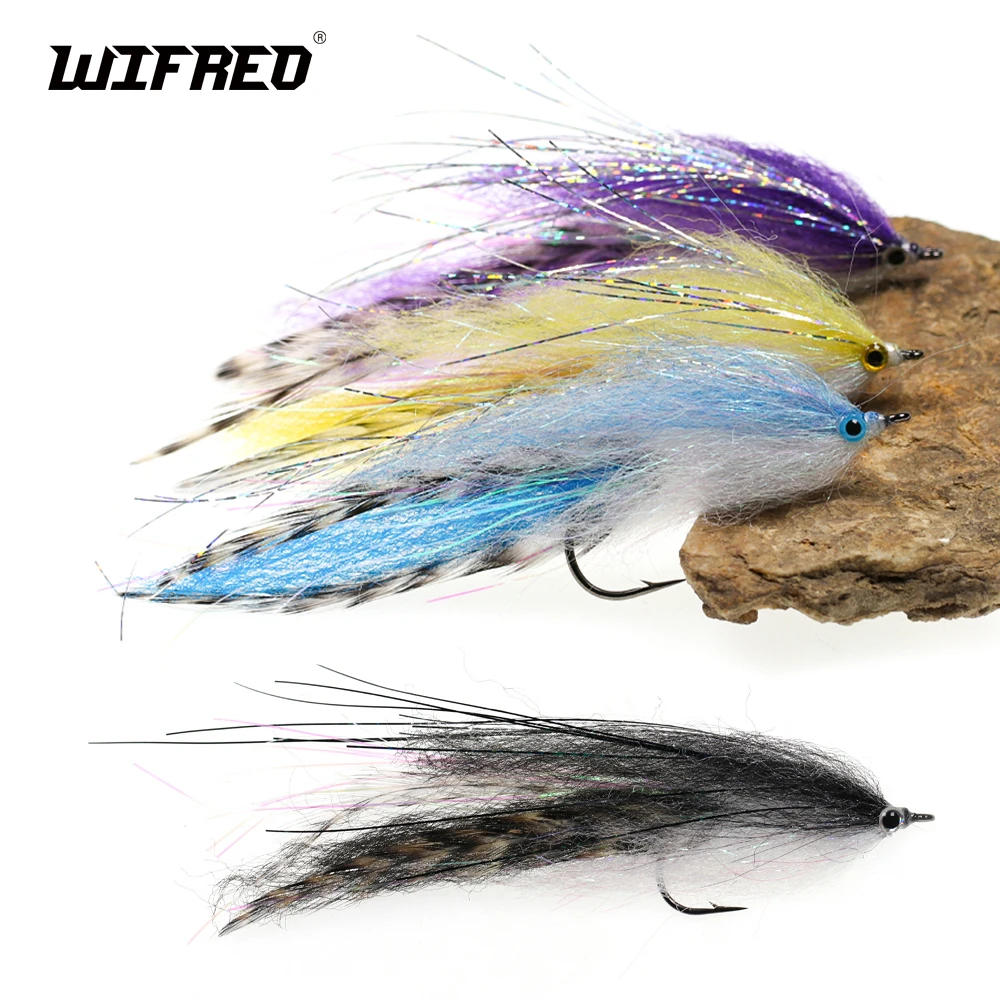 WifreoHighCarbonHookTroutSalmonSteelheadFlyFishingStreamer