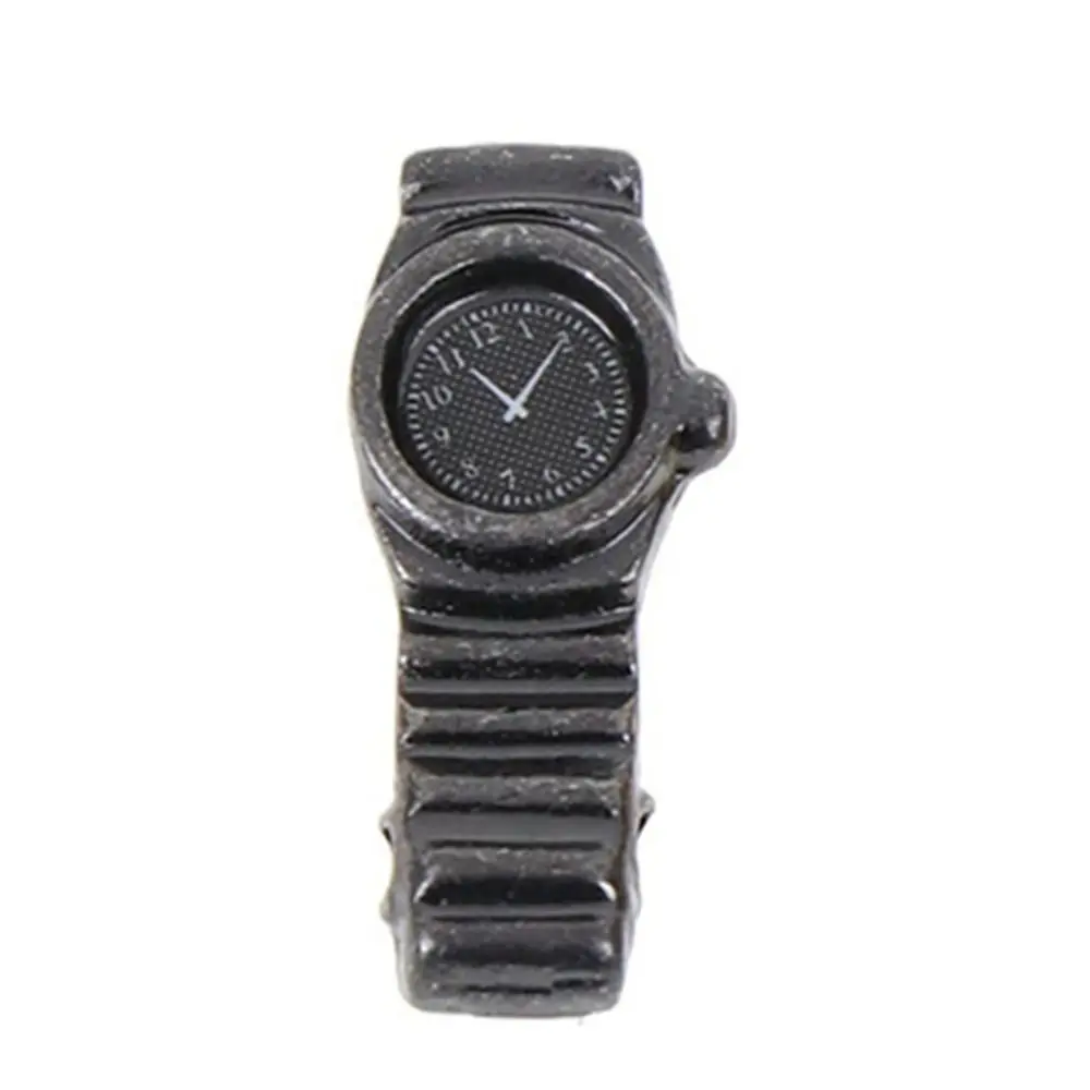 

Metal Model Toy Metal Watch Wristwatch Scene Props Miniature Watch Decorations Cute Mini Dollhouse Wrist Watch Model Dollhouse