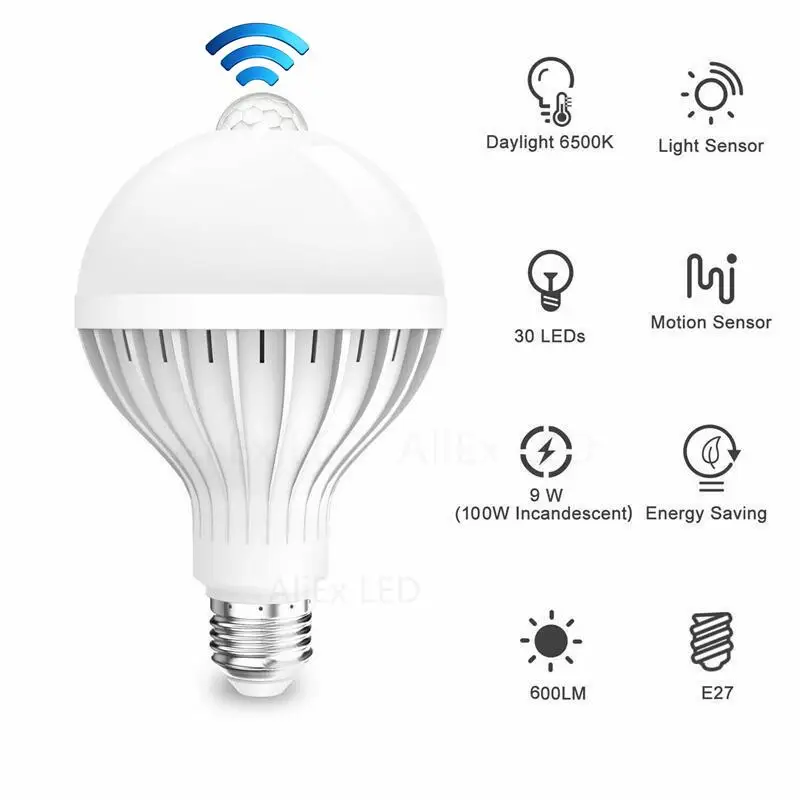 Smart Bulb Motion Sensor Motion Sensor Led Light Bulbs Led Bulb 7w
