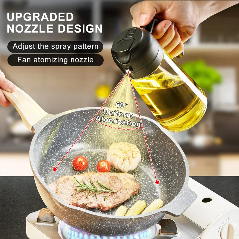 2in1 500ml Oil Sprayer Oil Spray Bottle Oil Tank BBQ Kitchen Baking BBQ Picnic Kitchen Tools for Businesses 2in1 500ml Oil Sprayer Oil Spray Bottle Oil Tank BBQ Kitchen Baking BBQ Picnic Kitchen Tools for Businesses