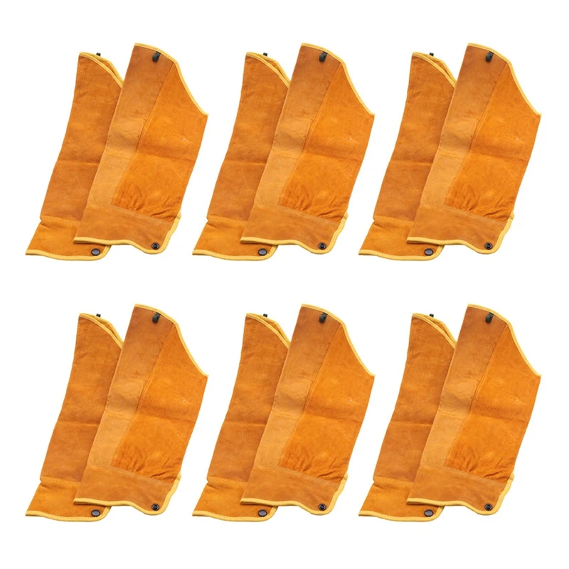 

12Pcs 21.6 Inch Imitation Leather Welding Sleeves Protective Heat Arm Sleeve Tool