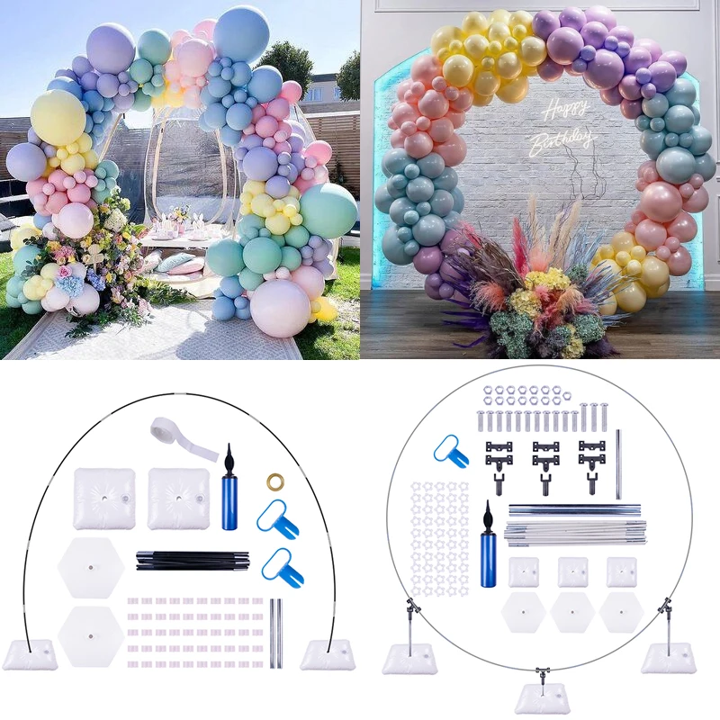 Fiber Table Balloon Arch Stand Column Base Frame Kit DIY Birthday Wedding  Party