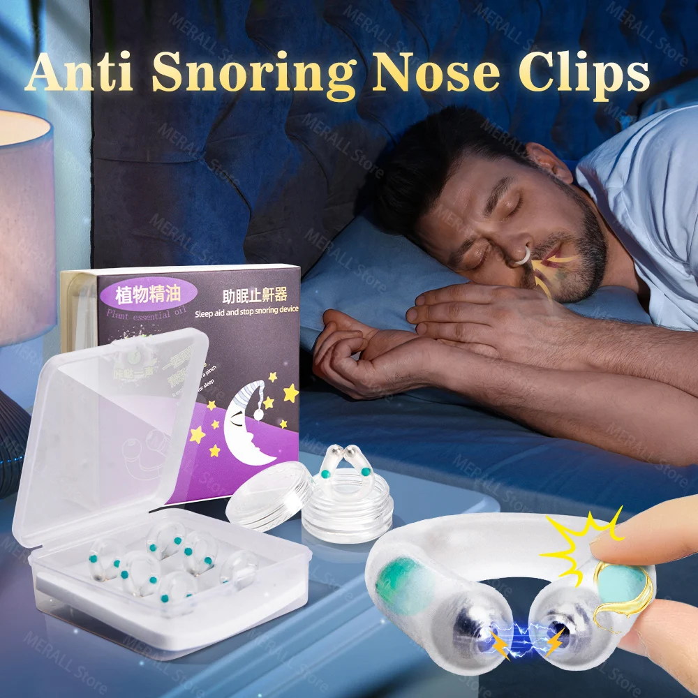 Anti Snoring Device Nose Clips Nasal Breathing Dilators Explosion Bead Snore Stopper Increase Sports Air Intake Improve Sleeping stop snoring nose clip