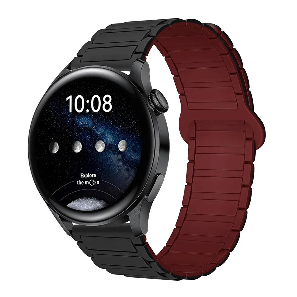 Magnetic Loop Silicone Bracelet Watch Strap - 22mm