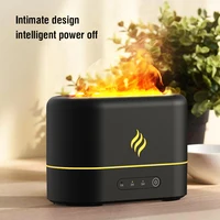 7 colors Fire Flame Air humidifier Cool Mist Usb Led change color Aroma Essential Oil Diffuser h2o air humidifier Room Freshener 1