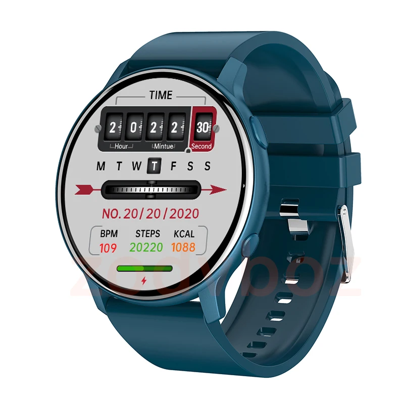ZOZ 2022 New Smart Watch Men Full Touch Screen Sport Fitness Watch IP67 Waterproof Bluetooth For Android ios smartwatch Men+box 
