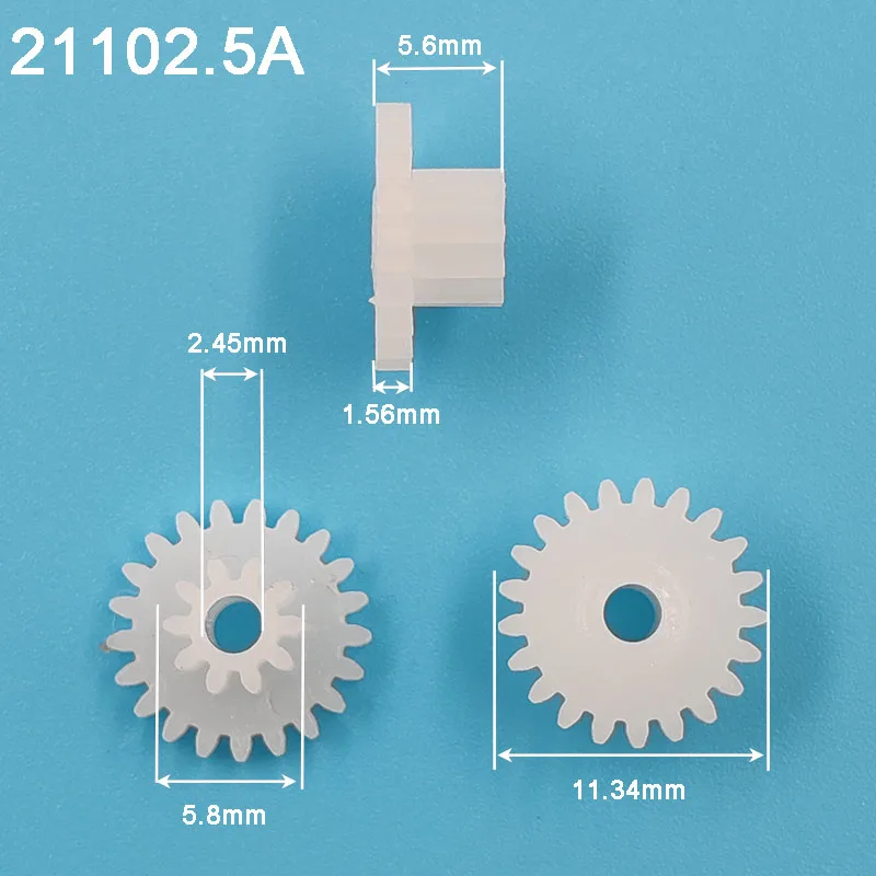 10 Engrenages Droits Plastique - Module 0.5, 12 Dents, Trou D 3mm - Pour Moteurs N20, Modèles DIY