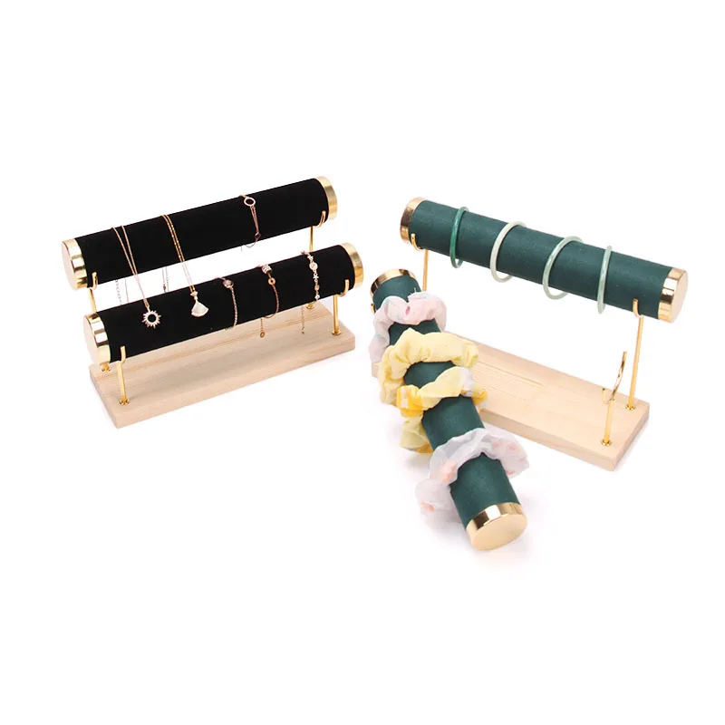 Removable Bracelet Stand 2 Layer Jewelry Display Rack for Trinket Bangle Watch Jewelry Shop Bracelet Home Organizer Tower