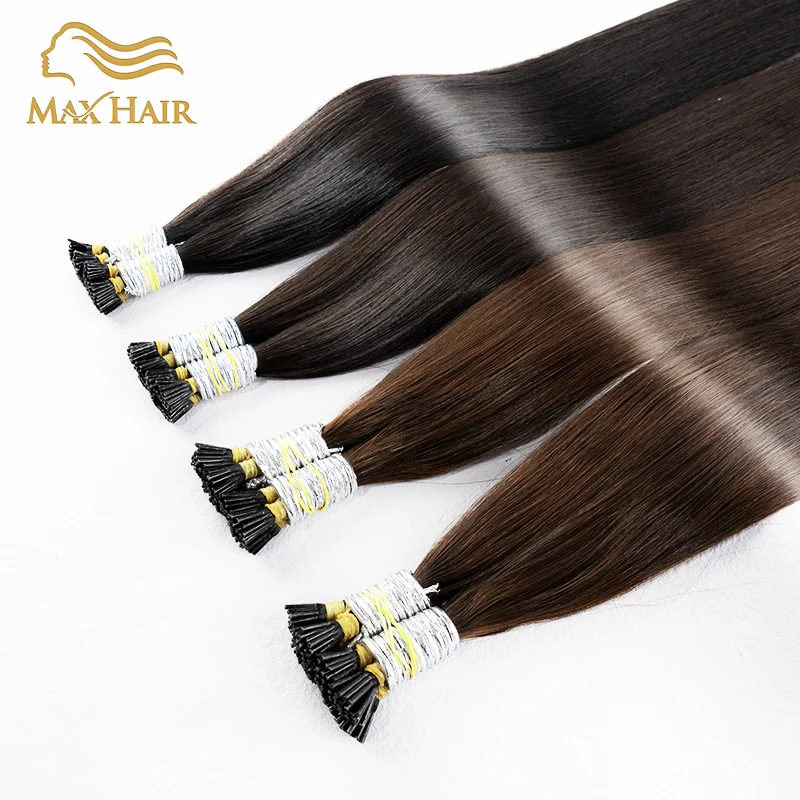 I Tip Hair Extension Straight Human Hair Capsule Keratin Natural Fusion Supple Smooth Real Human Brown Blonde 18"-30" Inch,human hair extensions