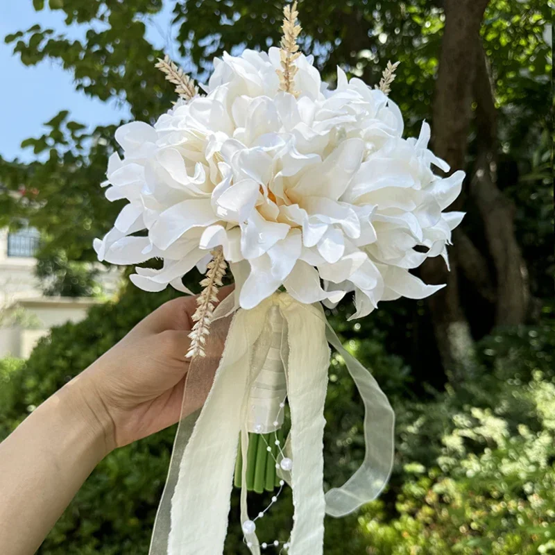 1PC Wedding Bride Bouquet Bohemian Bouquet Artificial Wheat and Lotus Seed Decorative Tossing for Wedding Valentine Day wedding bouquets